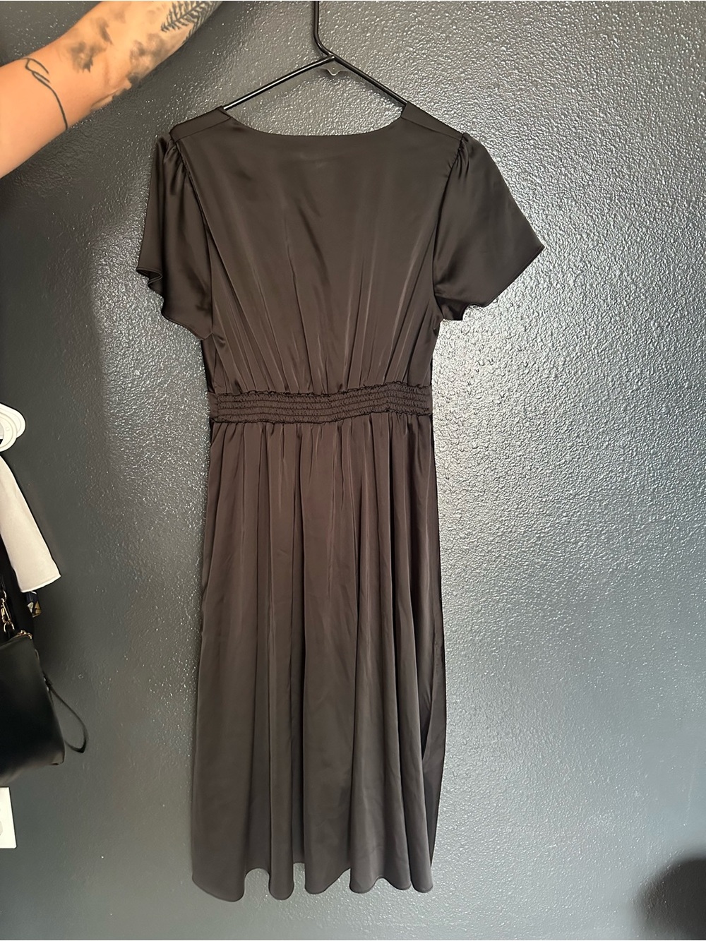 Baltic Born Black Tie-Front Midi Dress - Picture 4 of 4